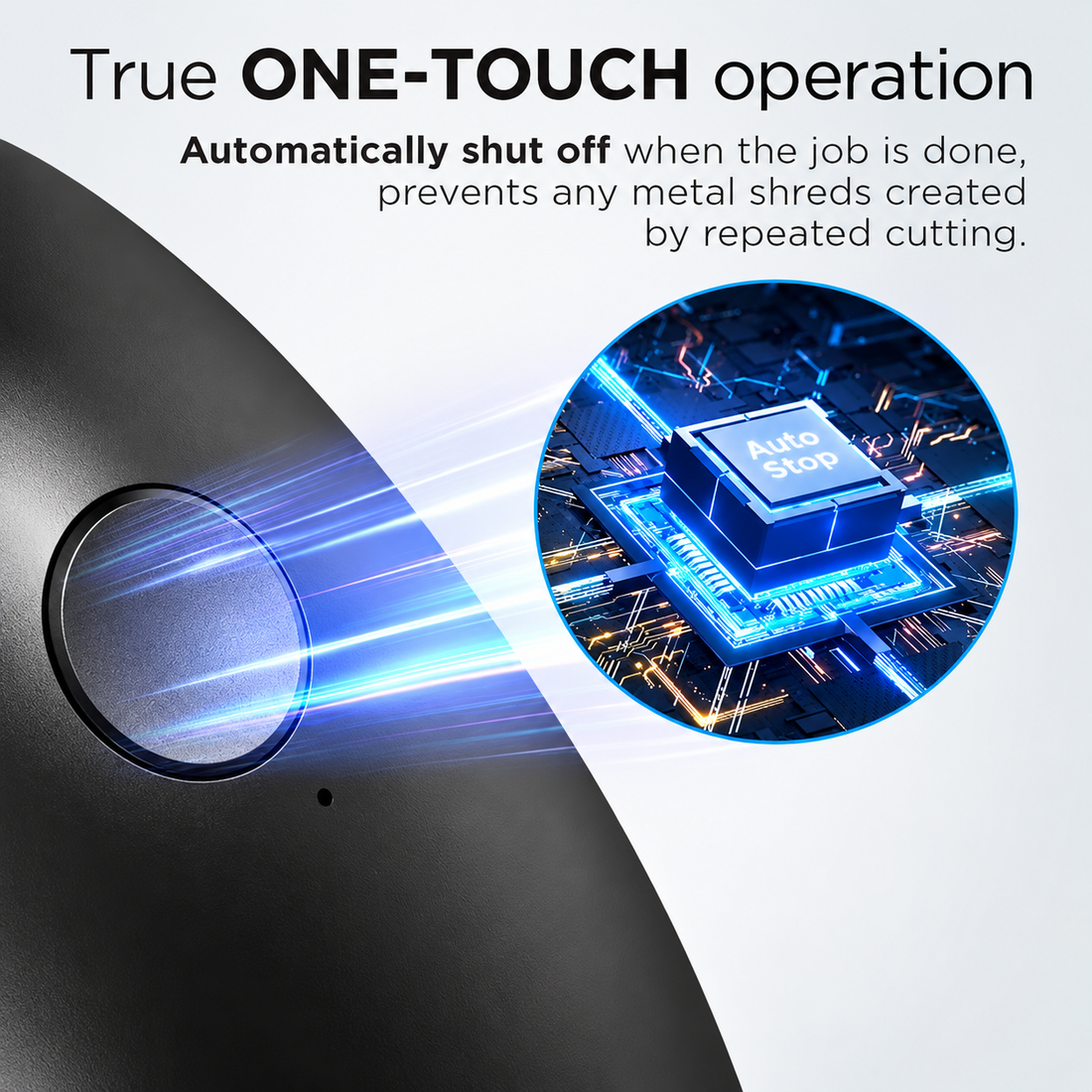 Compact USB rechargeable electric tin opener designed for convenient everyday kitchen use.