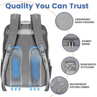 Unisex baby diaper backpack, perfect for both boys and girls with sleek design.