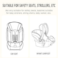 Breathable and hypoallergenic car seat insert for newborns, fits Doona, Graco, Chicco, Britax, Evenflo car seats.