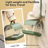 Ventilated Bird Travel Bag With Protective Shade Cover
