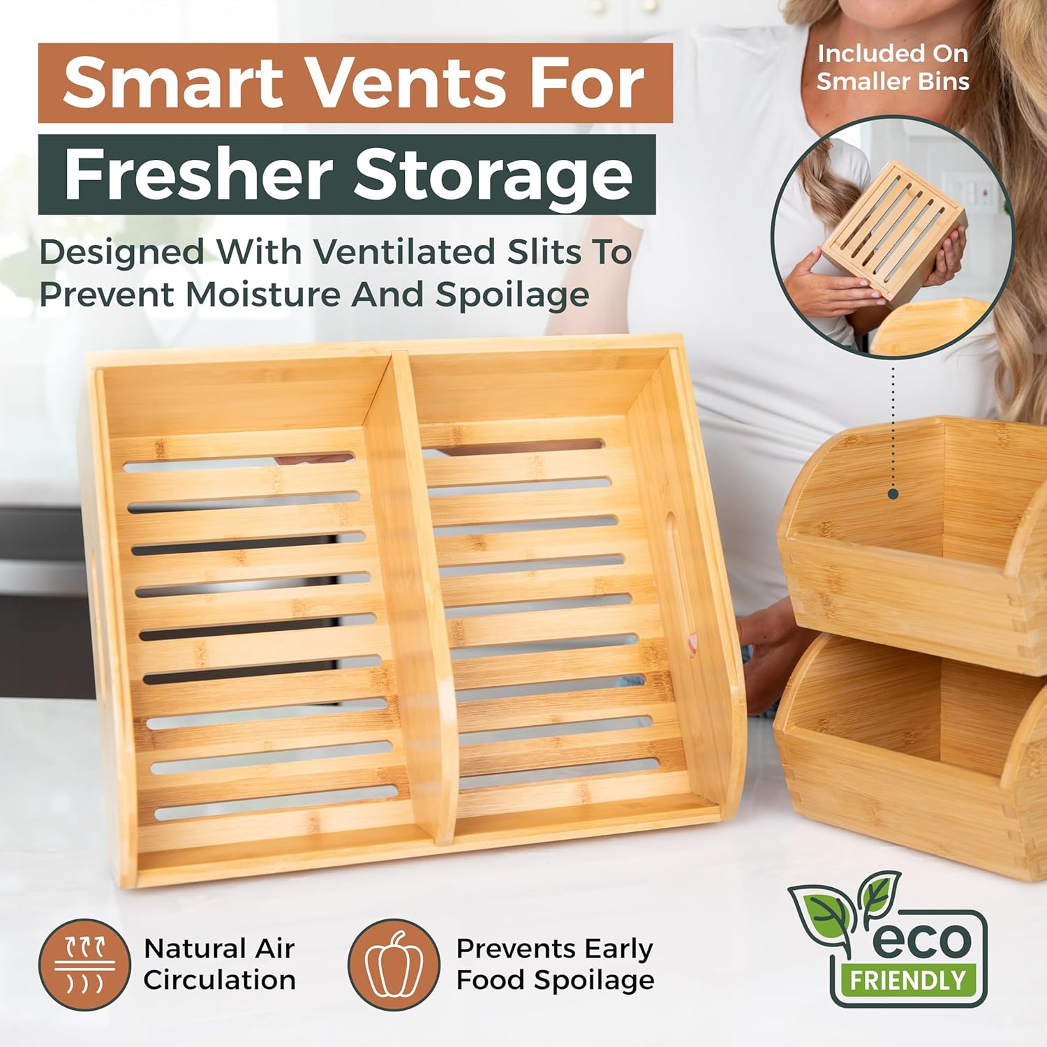 Airflow kitchen baskets keeping vegetables fresh longer