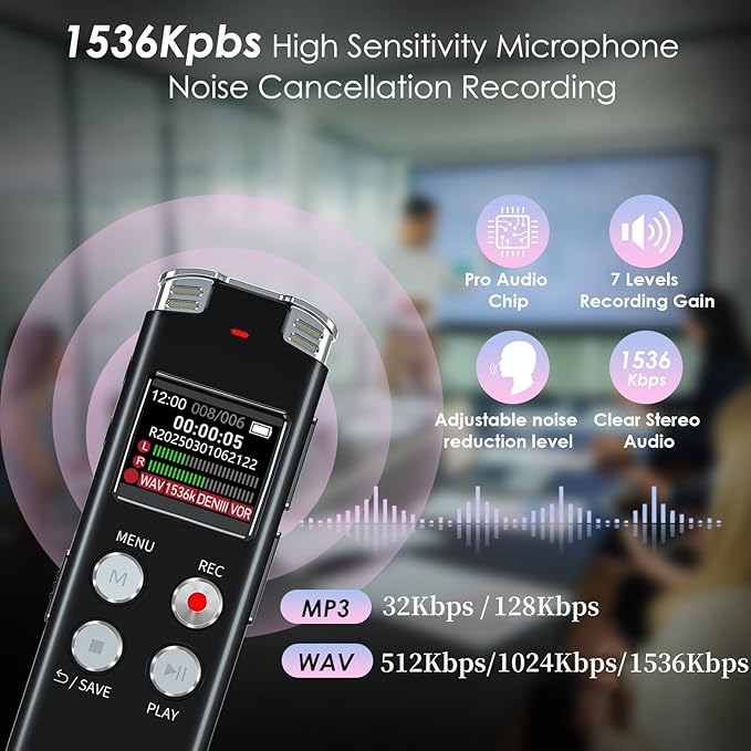 Voice Recorder Playback Function Audio Listening Feature