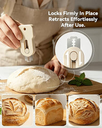 Artisan Bread Scoring Tool & Wooden Bread Knife Set