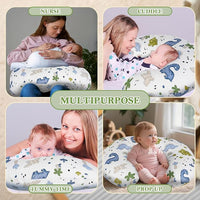 Nursing pillow with washable cover, easy to clean and maintain.