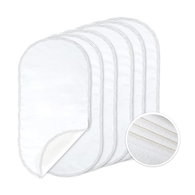 Waterproof changing pad liners – 6 pack, soft and absorbent for diaper changes.