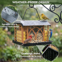 Weather Resistant Bird Feeder For Outdoor Bird Feeding
