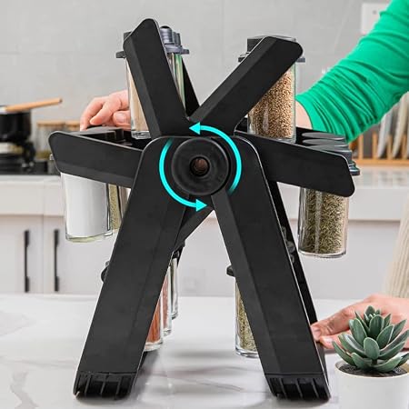 Rotating Seasoning Rack for Herbs and Spices