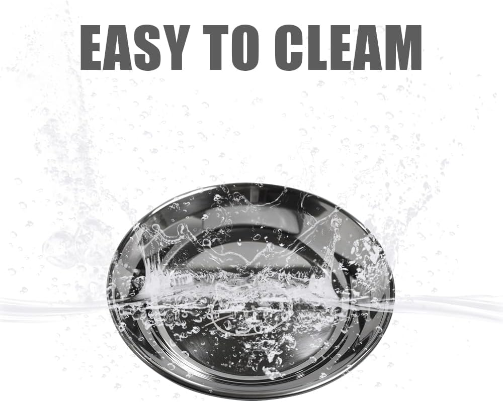 Whisker friendly dog bowl stainless steel shallow feeding dish