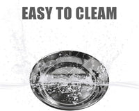 Whisker friendly dog bowl stainless steel shallow feeding dish