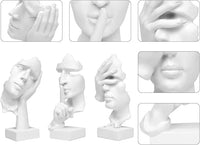 Package contents showing three individually protected decorative figurines