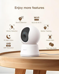 Indoor Baby Monitor Camera With Mobile Phone App Access