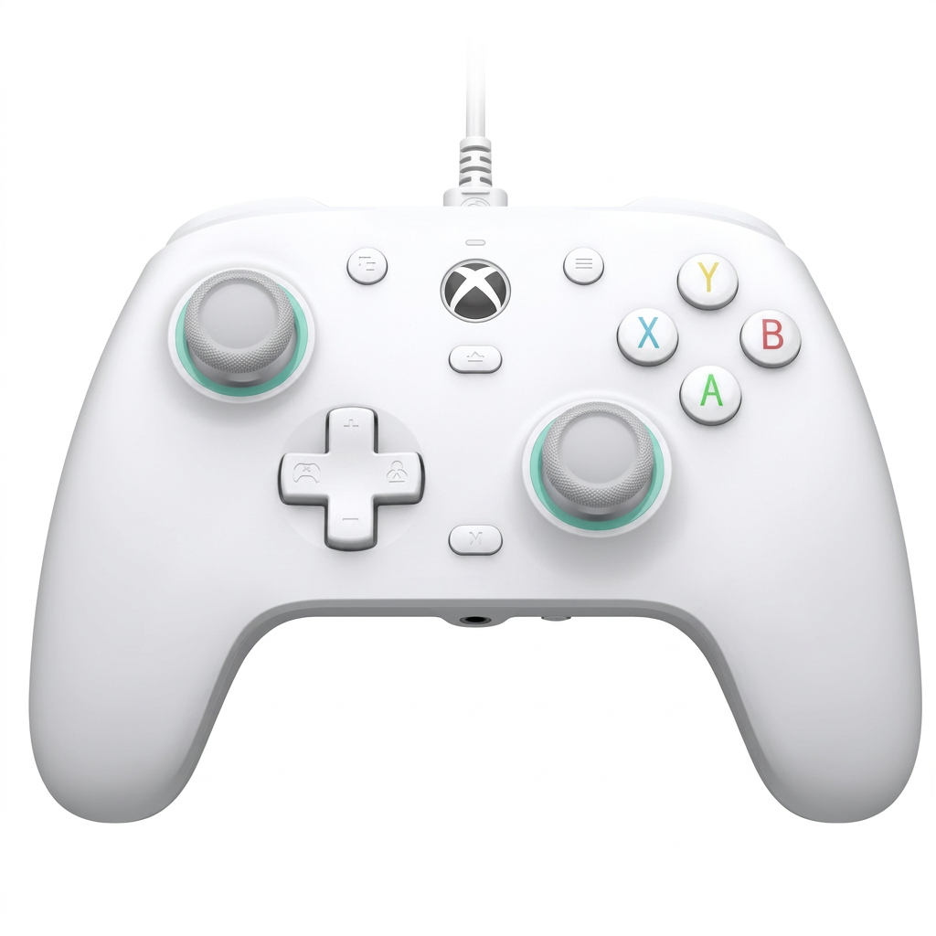 wired gaming controller with hall effect joysticks 