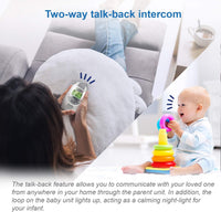 Compact audio monitor for baby room checking