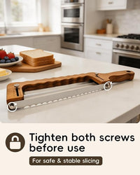 Bread Scoring & Slicing Tool Set with Walnut Handles
