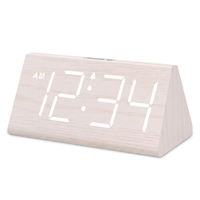 Wooden LED Alarm Clock