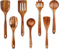 Heat Resistant Teak Wood Cooking Spoons