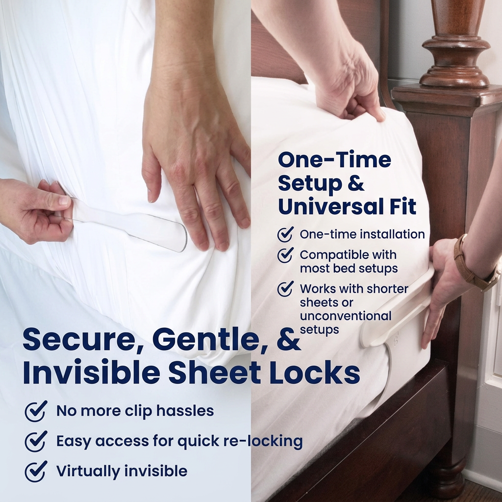 Universal Bed Sheet Clips for All Mattress Sizes