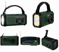 Compact YM330 radio with a hand strap, perfect for camping, hiking, or emergency preparedness.