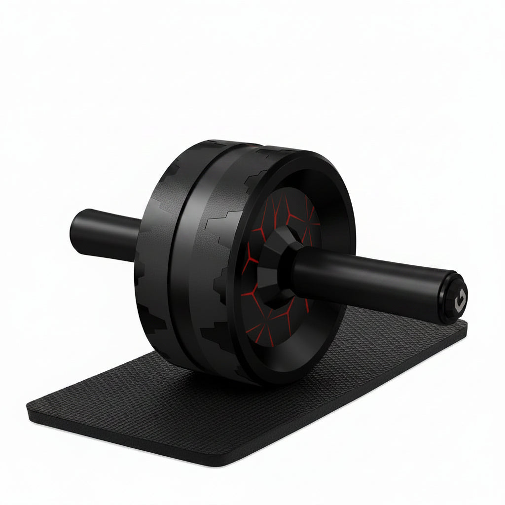 Ab roller wheel with knee pad for home gym workouts