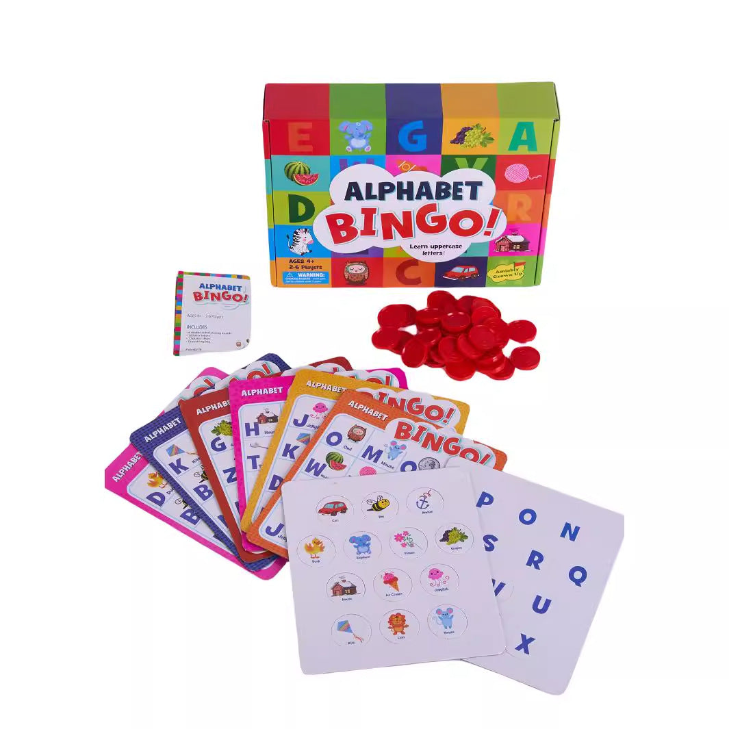 ABC matching board game for children early learning activity
