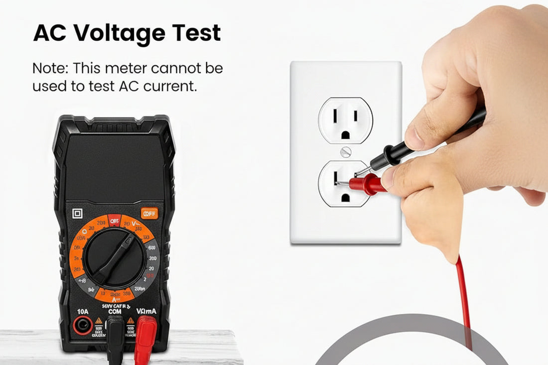 AC DC  multimeter with digital display