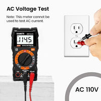 AC DC  multimeter with digital display