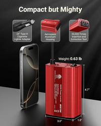 Car Power Inverter AC Outlet Laptop Charging