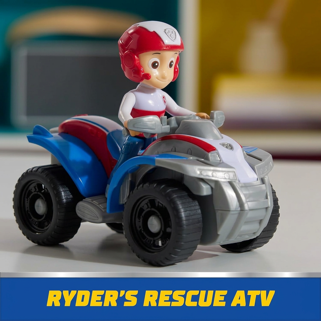 action figure with ATV toy set for imaginative play