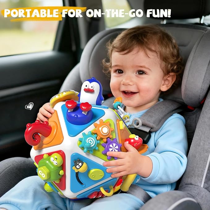 Activity toy for 1 year old boys and girls sensory play