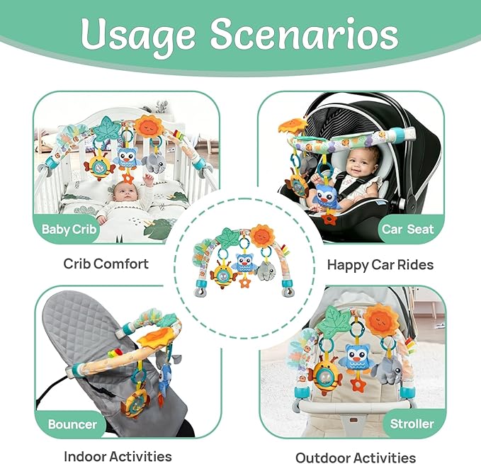 Adjustable Baby Activity Arch For Stroller And Crib