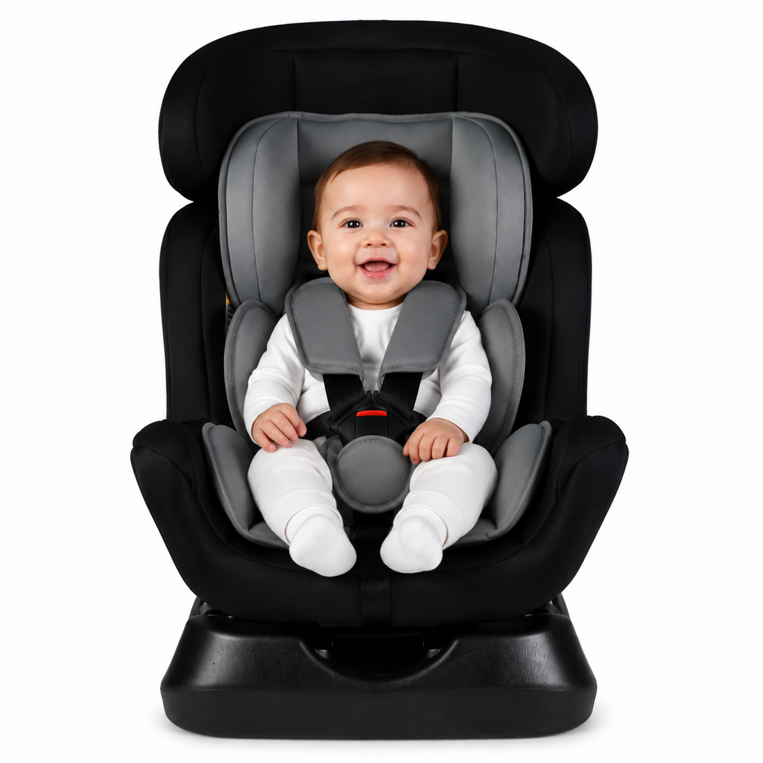 Adjustable baby car seat side profile design