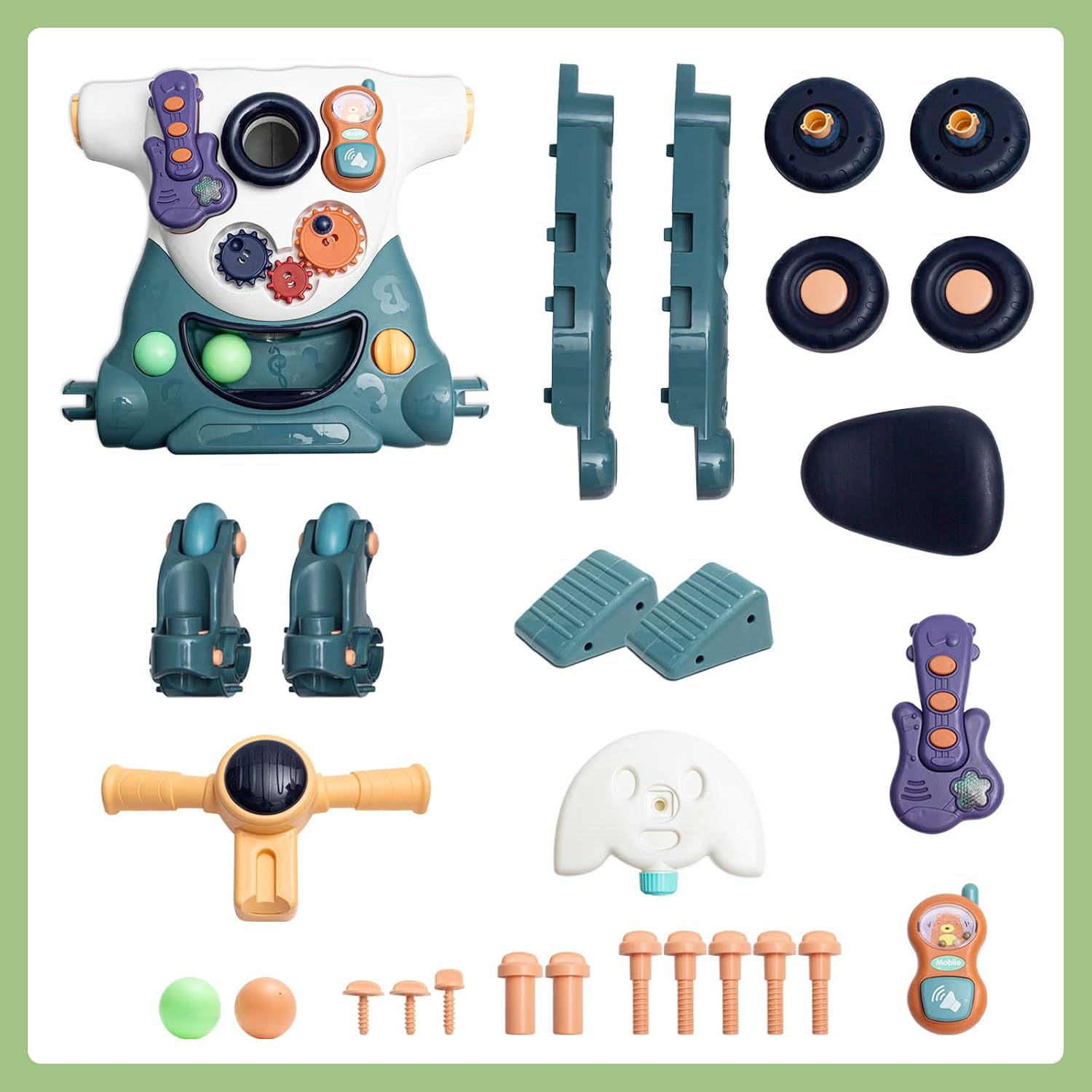 Adjustable baby learning walker for growing toddlers