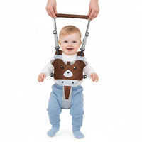 Adjustable baby walking harness with toddler support belt