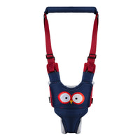 Adjustable baby walking support harness with parent guidance handle