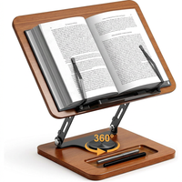 adjustable book stand 360 degree rotating base for reading