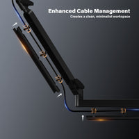 Adjustable boom arm stand for gaming and studio use
