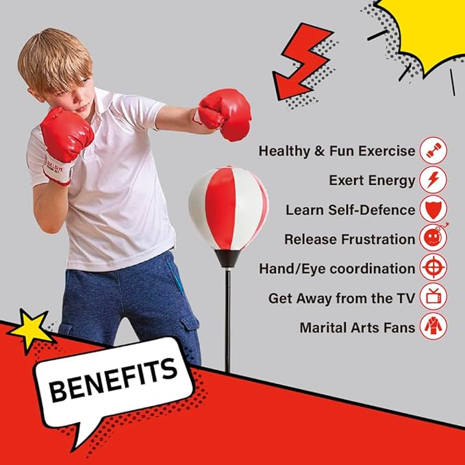 Adjustable boxing set for kids training