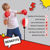 Adjustable boxing set for kids training