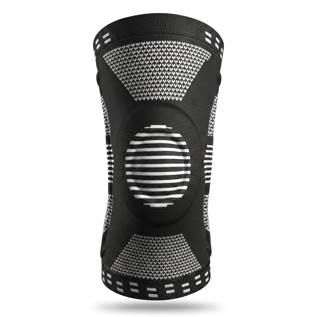 Adjustable compression knee support for daily use