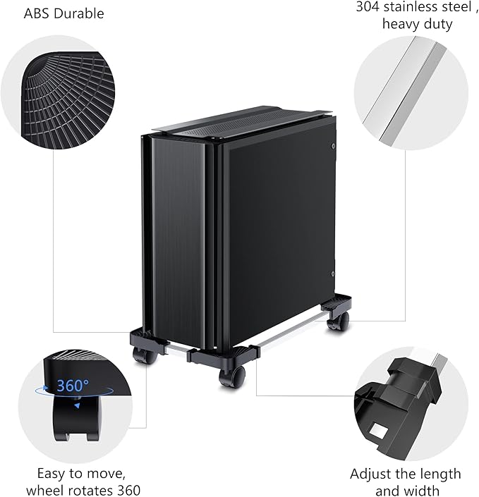 Adjustable computer stand for desktop PC and printer with ergonomic height

Image 5