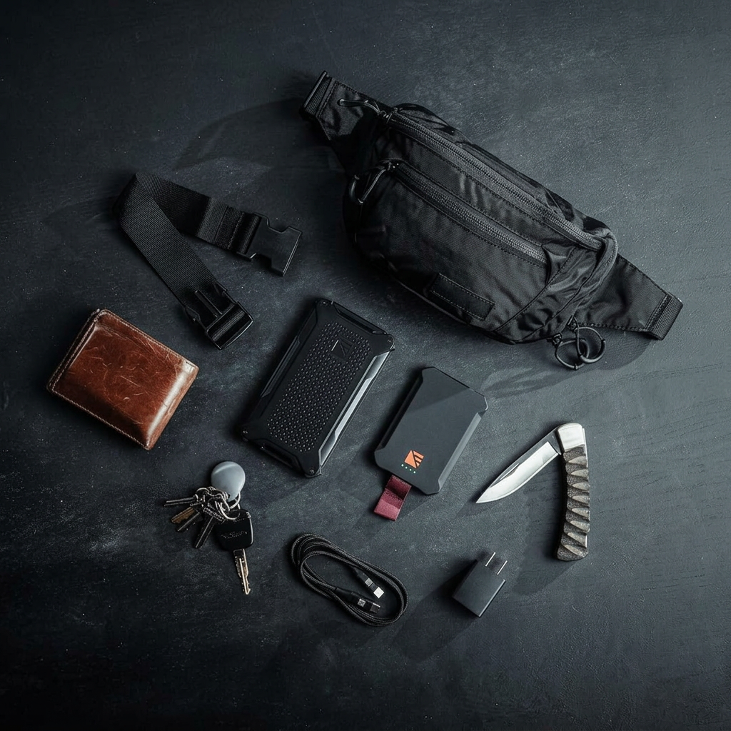 Adjustable crossbody tactical fanny pack for casual and outdoor activities
