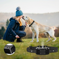 Adjustable dog training device with collar-mounted design