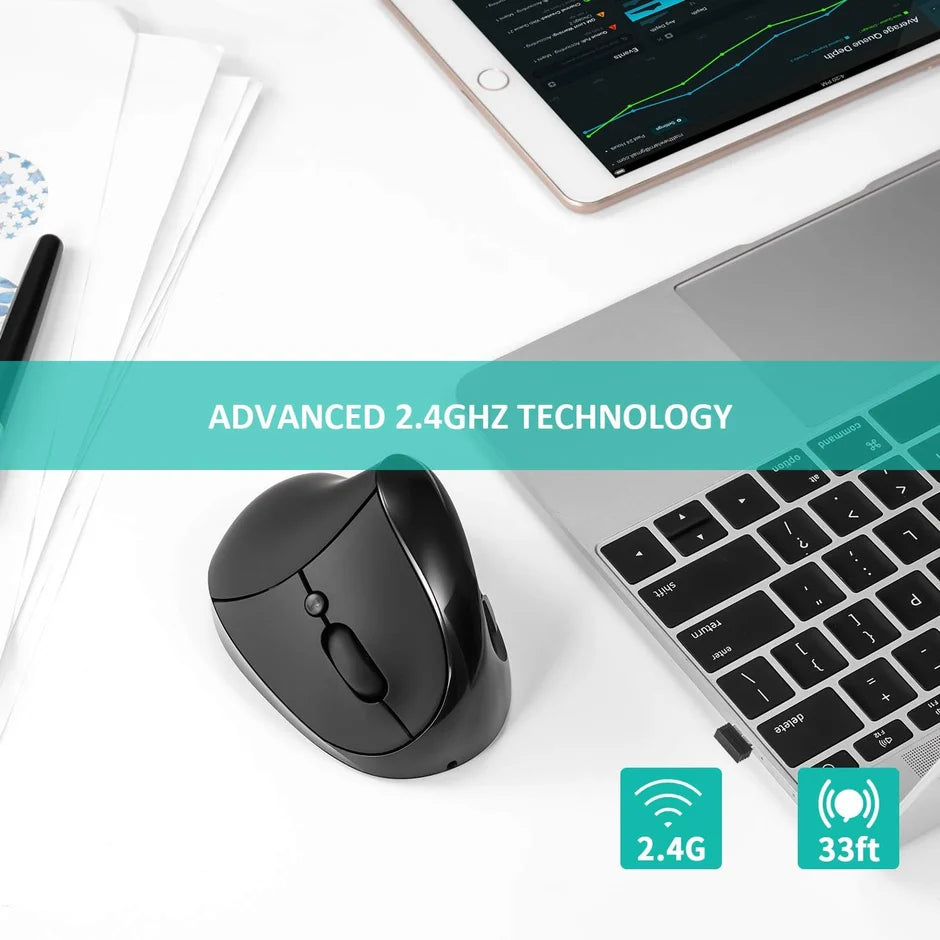 Wireless mouse with three adjustable DPI settings
