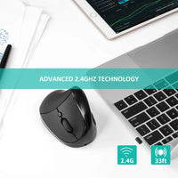 Wireless mouse with three adjustable DPI settings