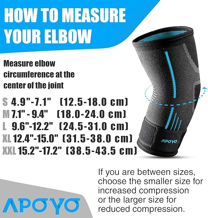 Adjustable elbow brace for men and women providing support during workouts and fitness activities
