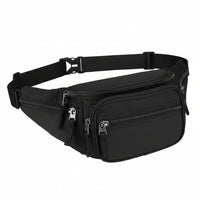 Adjustable fanny pack for men and women with zippered storage
