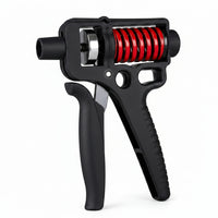 Adjustable hand grip trainer with parallel handles and resistance spring
