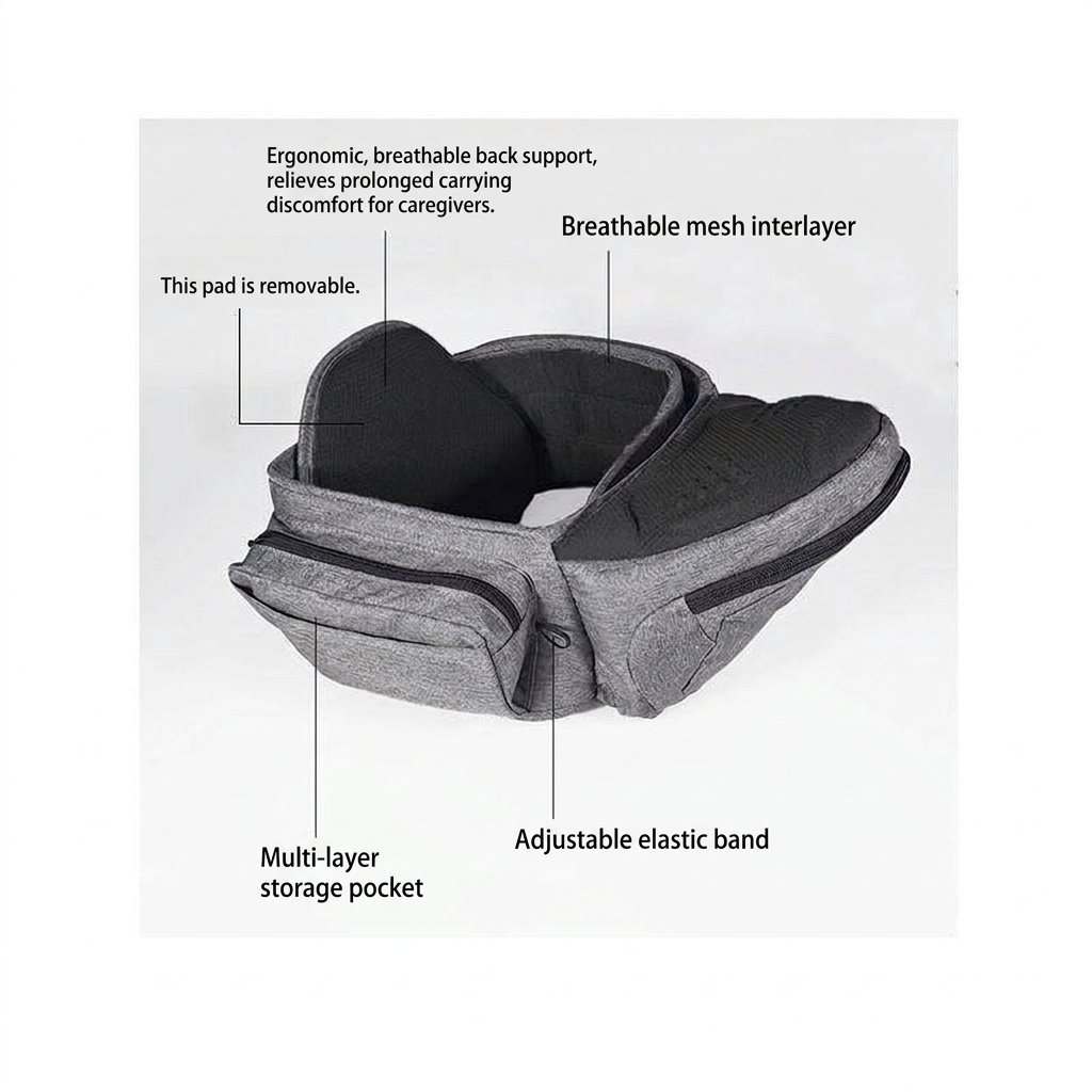 adjustable hip seat baby carrier for comfortable hands-free use