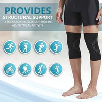 Adjustable knee sleeve for men and women, perfect for active recovery and daily wear