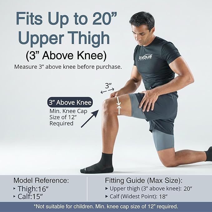 Adjustable knee support for walking and outdoor use